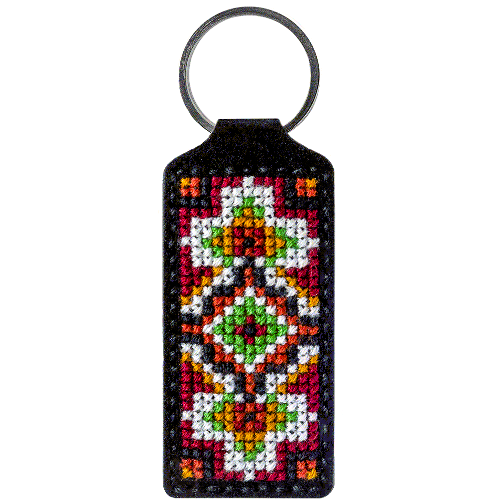 Key Chain Needlecraft Kit - Cross Stitch Kits on Leather - Luca - S Yarns