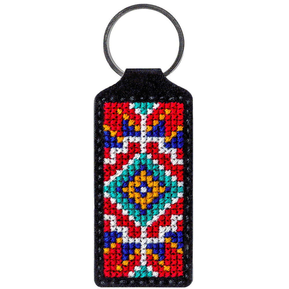 Key Chain Needlecraft Kit - Cross Stitch Kits on Leather - Luca - S Yarns