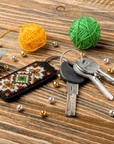 Key Chain Needlecraft Kit - Cross Stitch Kits on Leather - Luca - S Yarns