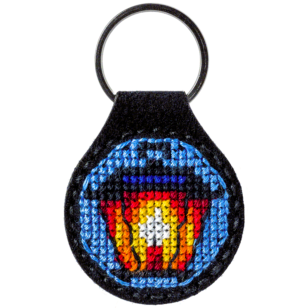 Key Chain Needlecraft Kit - Cross Stitch Kits on Leather - Luca - S Yarns