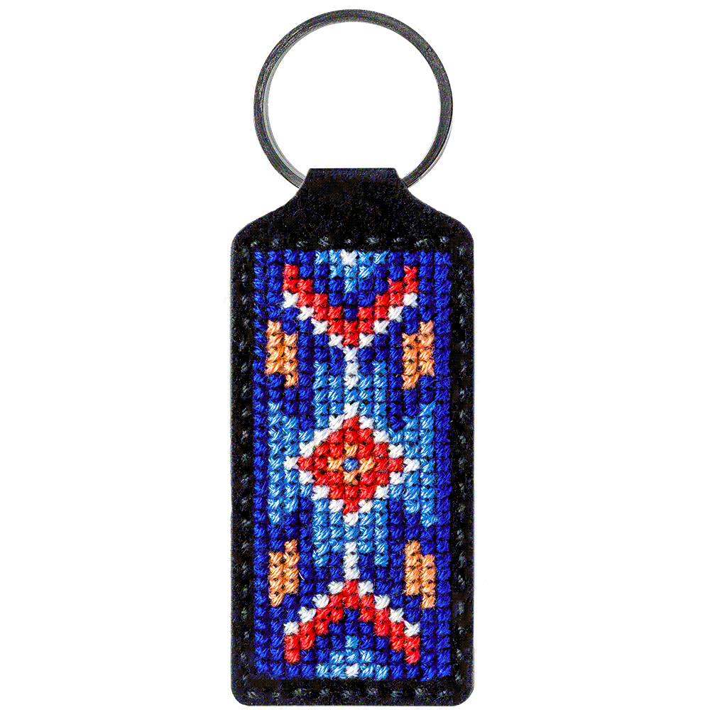 Key Chain Needlecraft Kit - Cross Stitch Kits on Leather - Luca - S Yarns