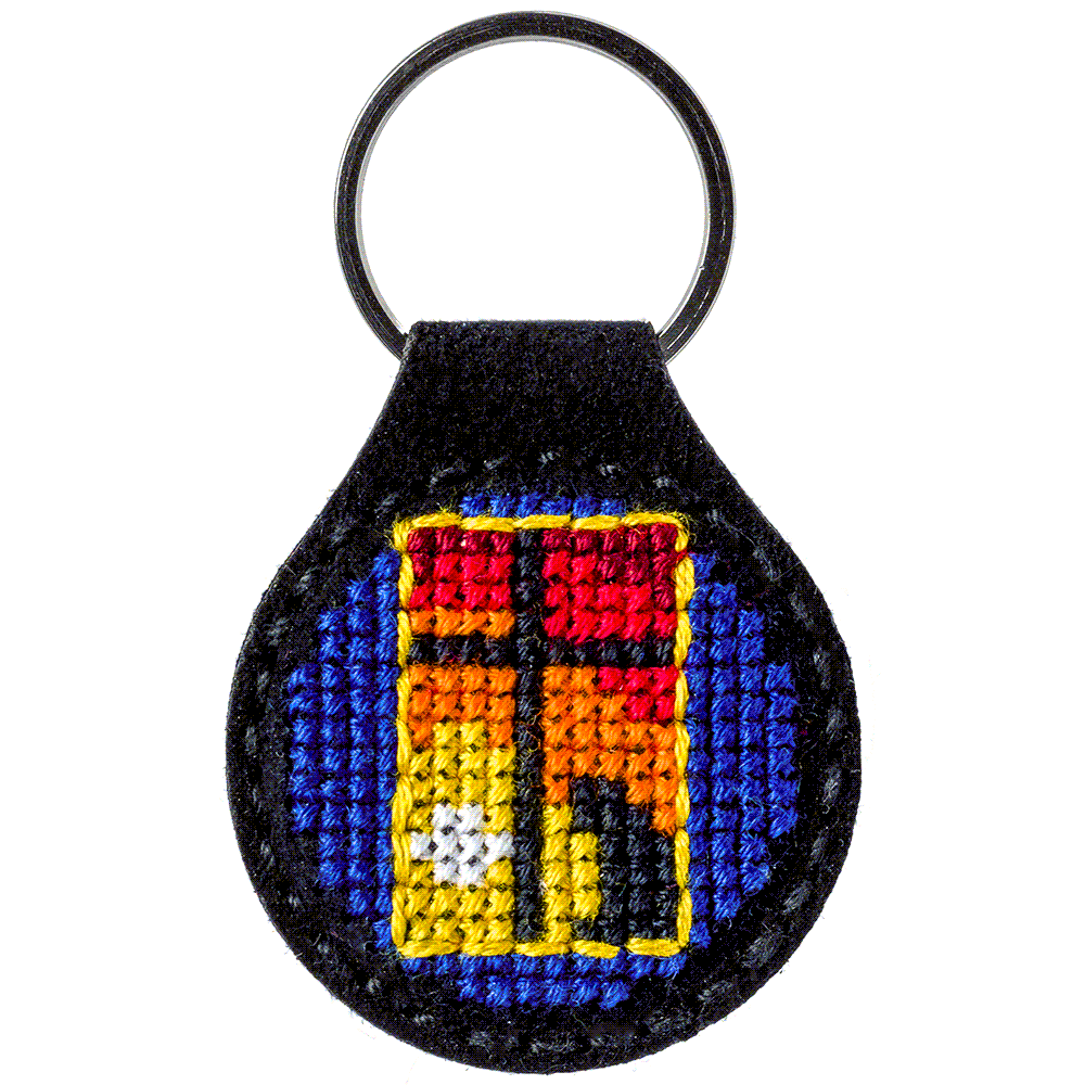 Key Chain Needlecraft Kit - Cross Stitch Kits on Leather - Luca - S Yarns