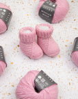 Pink Baby Booties Knitting Pattern