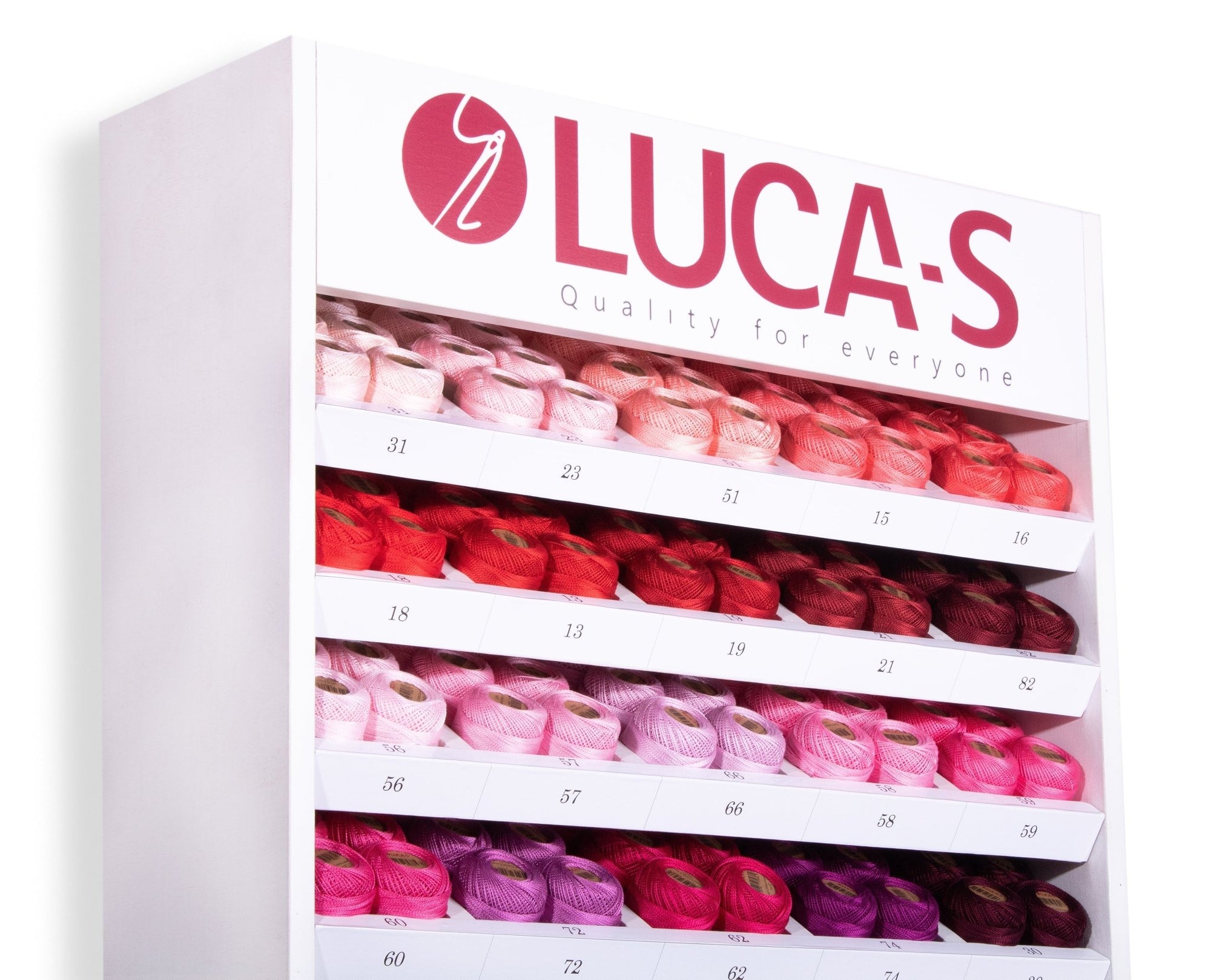 Luca - S Cotton Perle Wooden Stand - 110 Colors - (10 Fill) - Luca - S Yarns