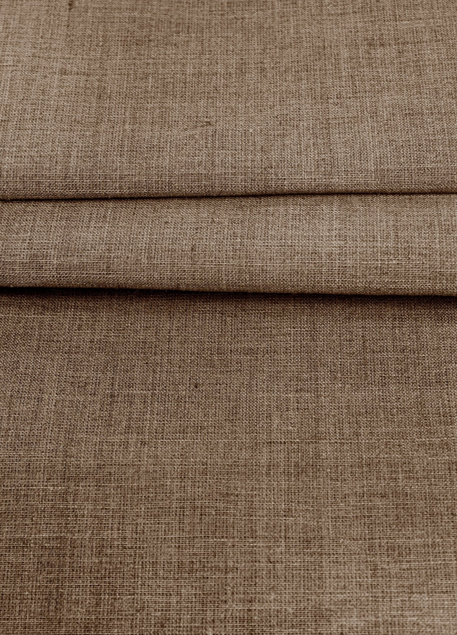 Luca - S Natural Pure 100% Linen Severe Fabric Brown Color - Luca - S Yarns