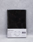 Luca - S Natural Pure 100% Linen Soft Fabric Black Color - Luca - S Yarns