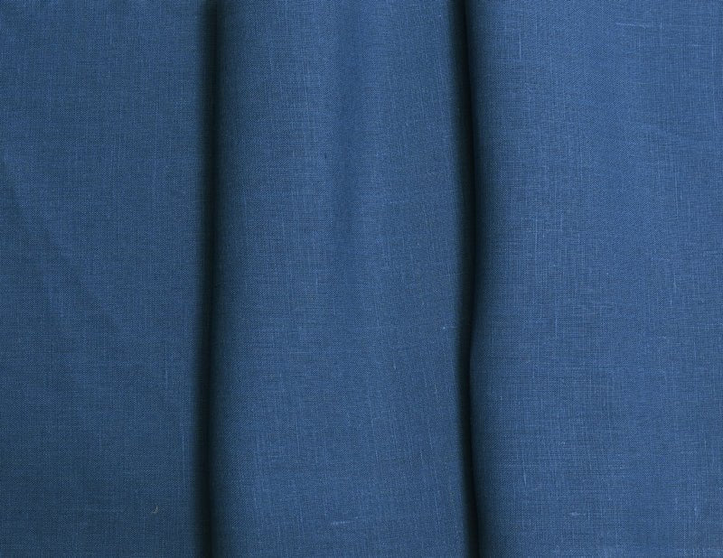 Luca - S Natural Pure 100% Linen Soft Fabric Navy Color - Luca - S Yarns