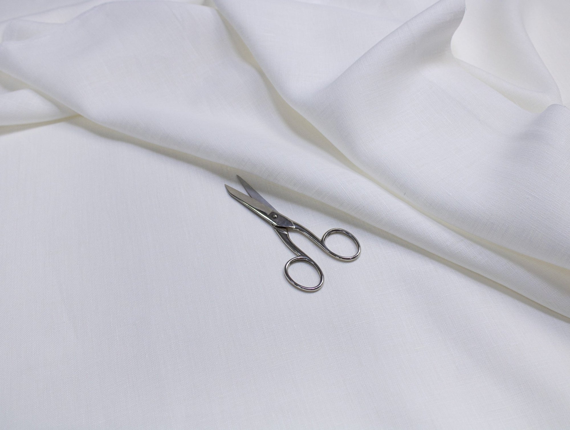 Luca - S Natural Pure 100% Linen Soft Fabric White Color - Luca - S Yarns
