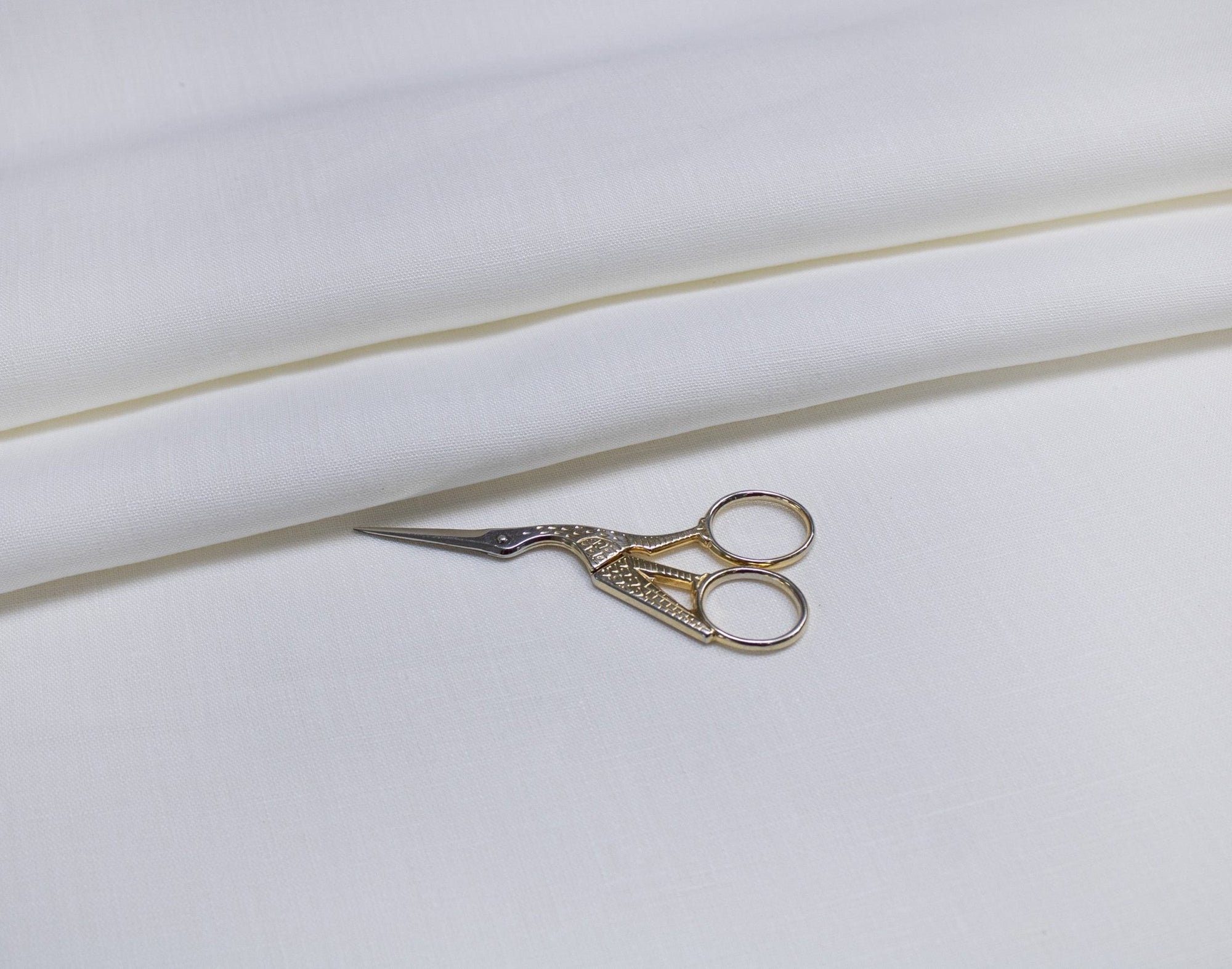Luca - S Natural Pure 100% Linen Soft Fabric White Color - Luca - S Yarns