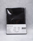 Luca - S Natural Pure 100% Linen Wrinkled Fabric Black Color - Luca - S Yarns