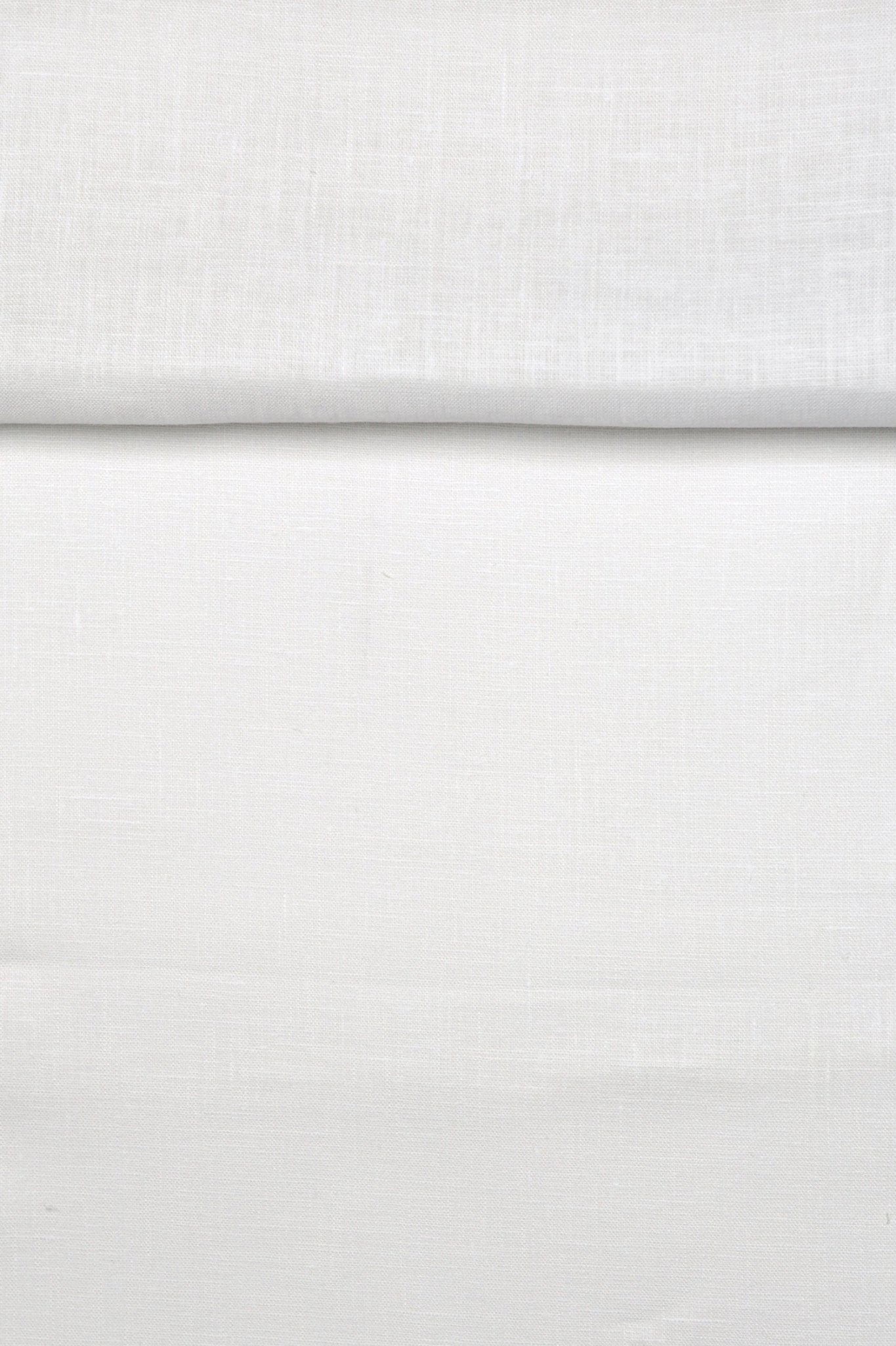 Luca - S Natural Pure 100% Linen Wrinkled Fabric Natural White Color - Luca - S Yarns