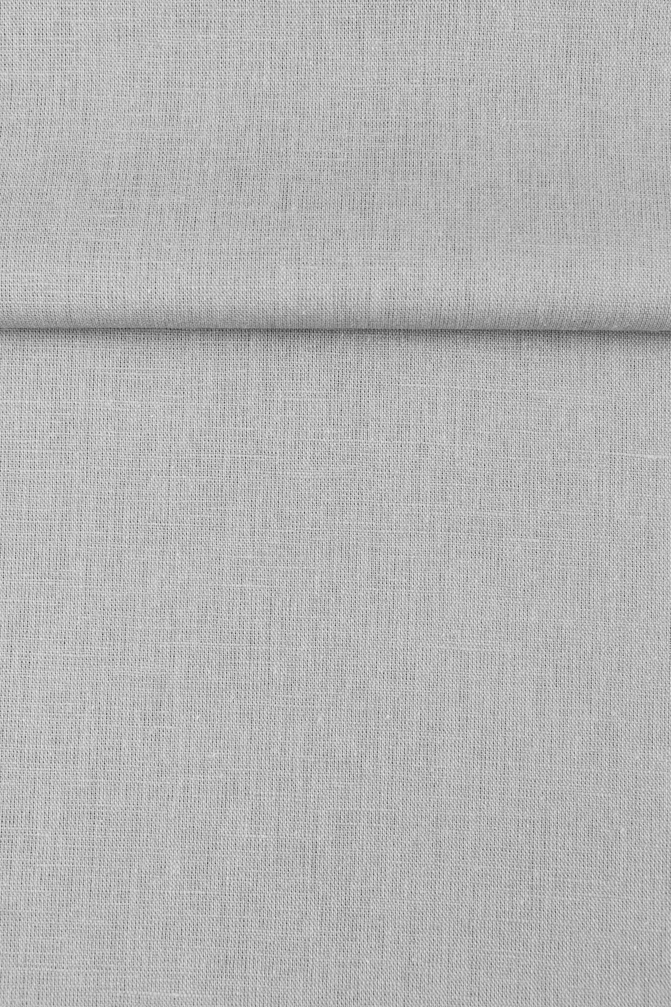 Luca - S Natural Pure Linen Wrinkled Fabric Grey Color - Luca - S Yarns