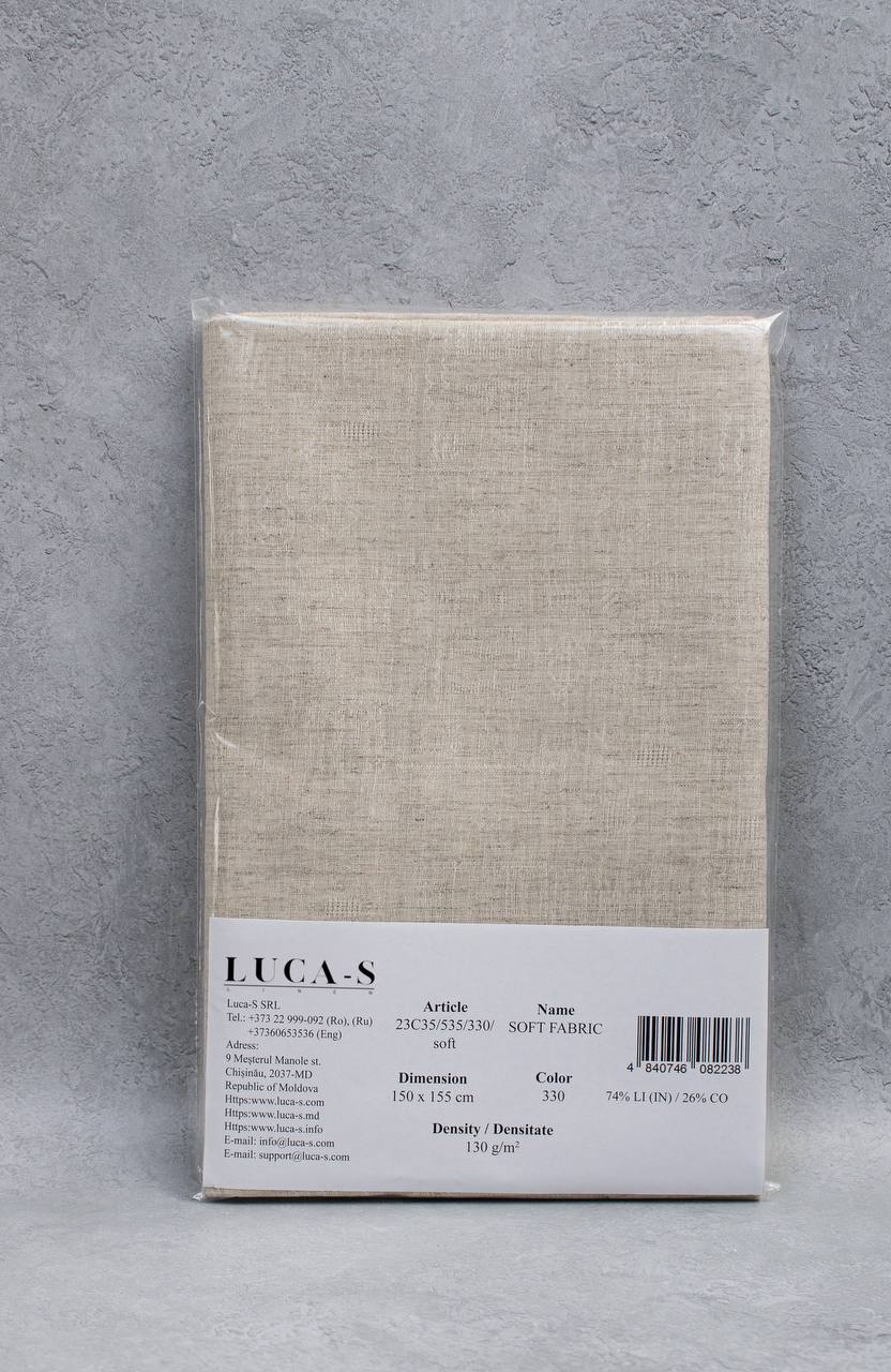 Luca - S Natural Pure Linen Wrinkled Fabric Rustic Color - Luca - S Yarns