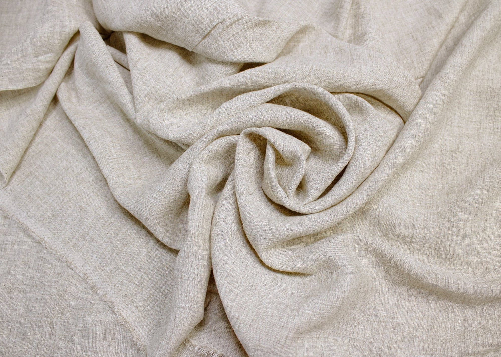 Luca - S Natural Pure Linen Wrinkled Fabric Rustic Color - Luca - S Yarns