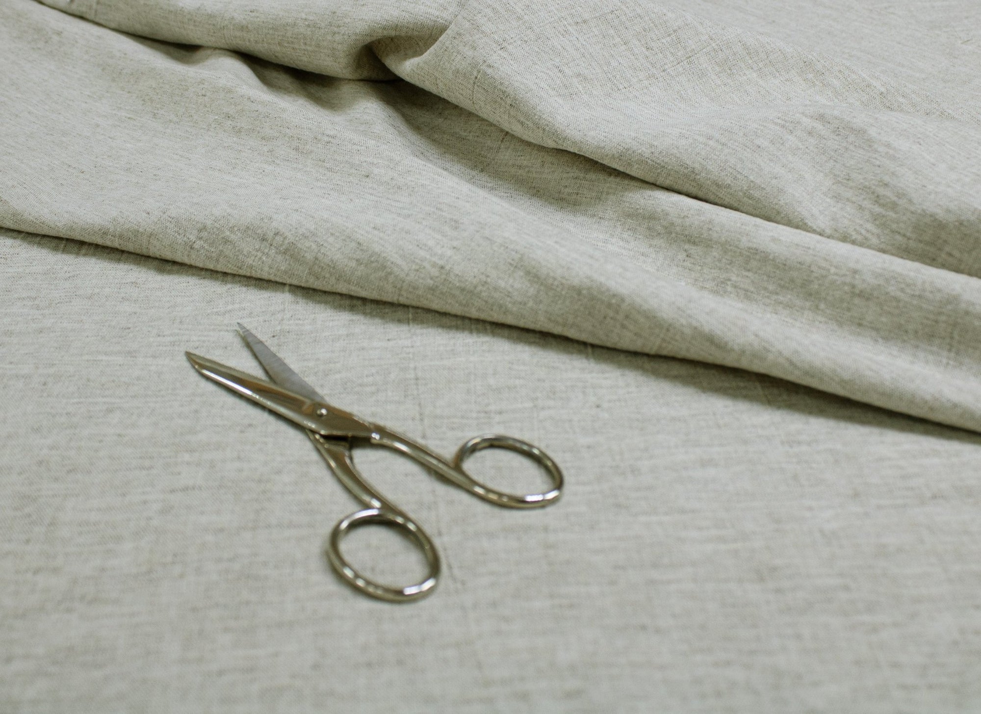 Luca - S Natural Pure Linen Wrinkled Fabric Rustic Color - Luca - S Yarns