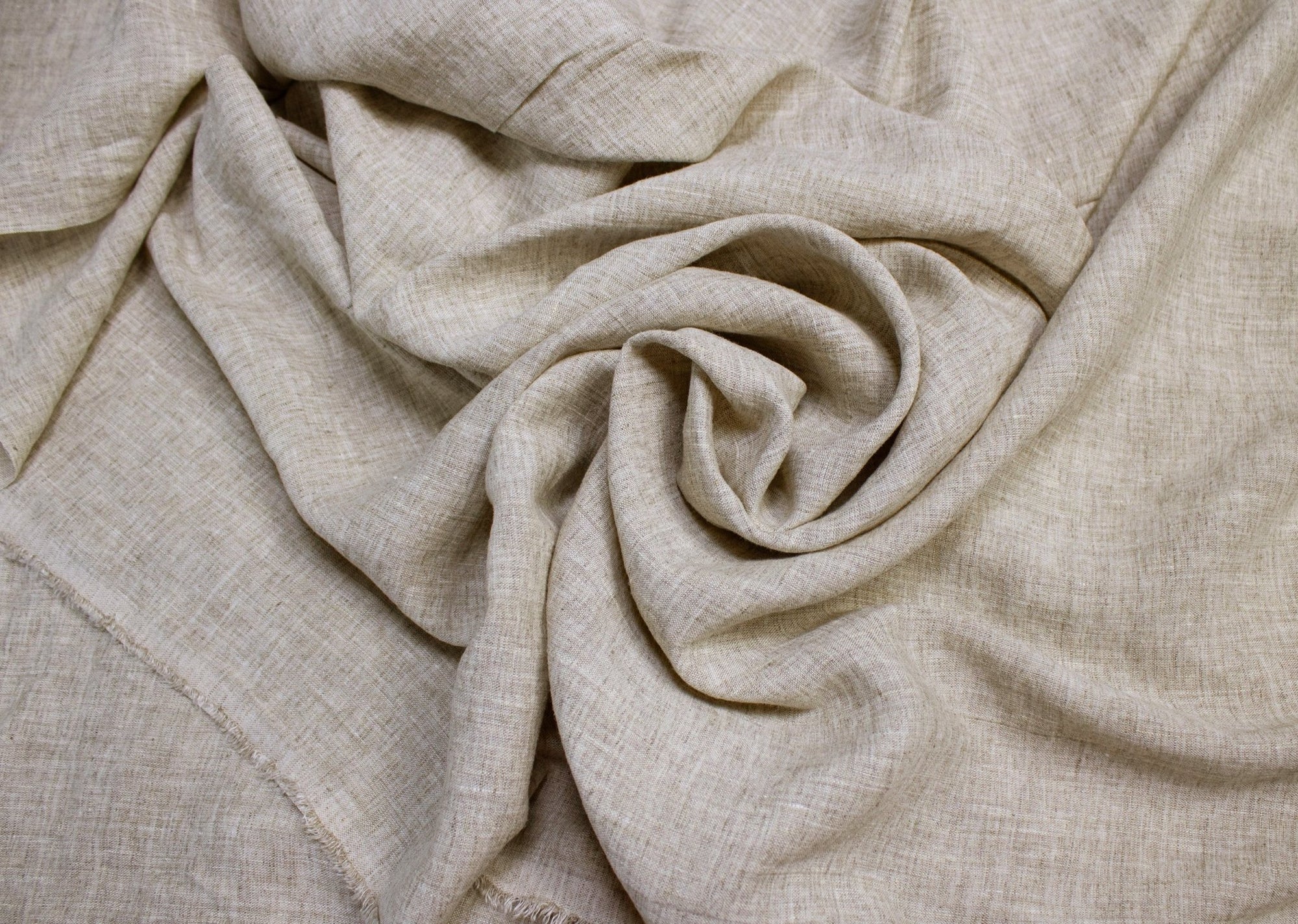 Luca - S Natural Pure Linen Wrinkled Fabric Rustic Color - Luca - S Yarns