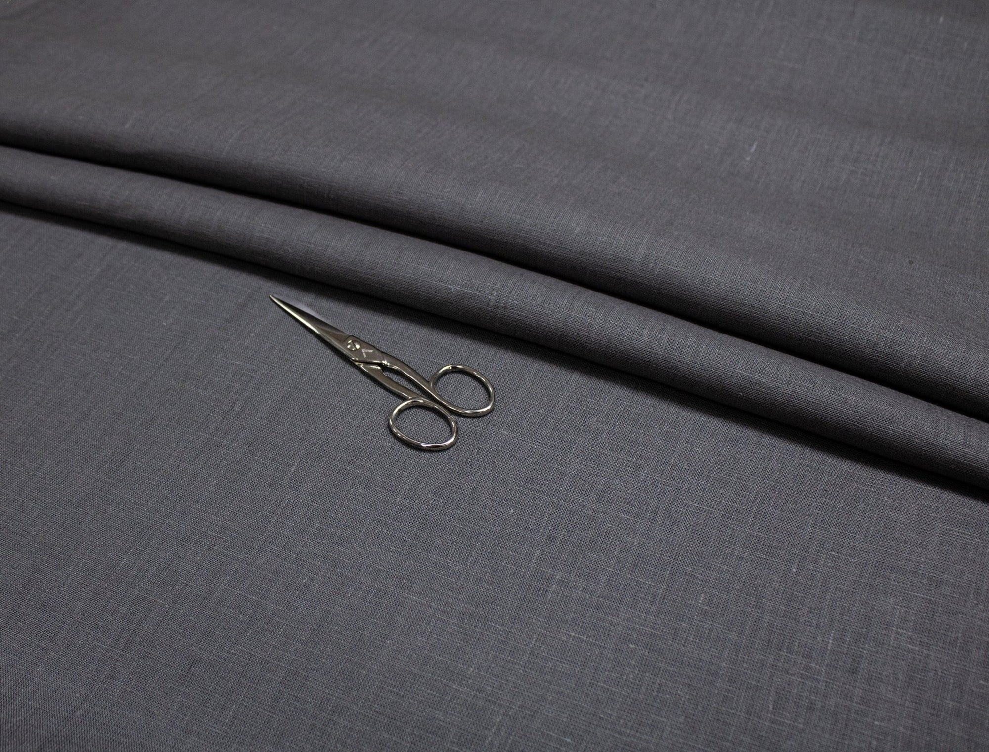 Luca - S Pure Natural 100% Linen Soft Fabric Ash Grey Color - Luca - S Yarns