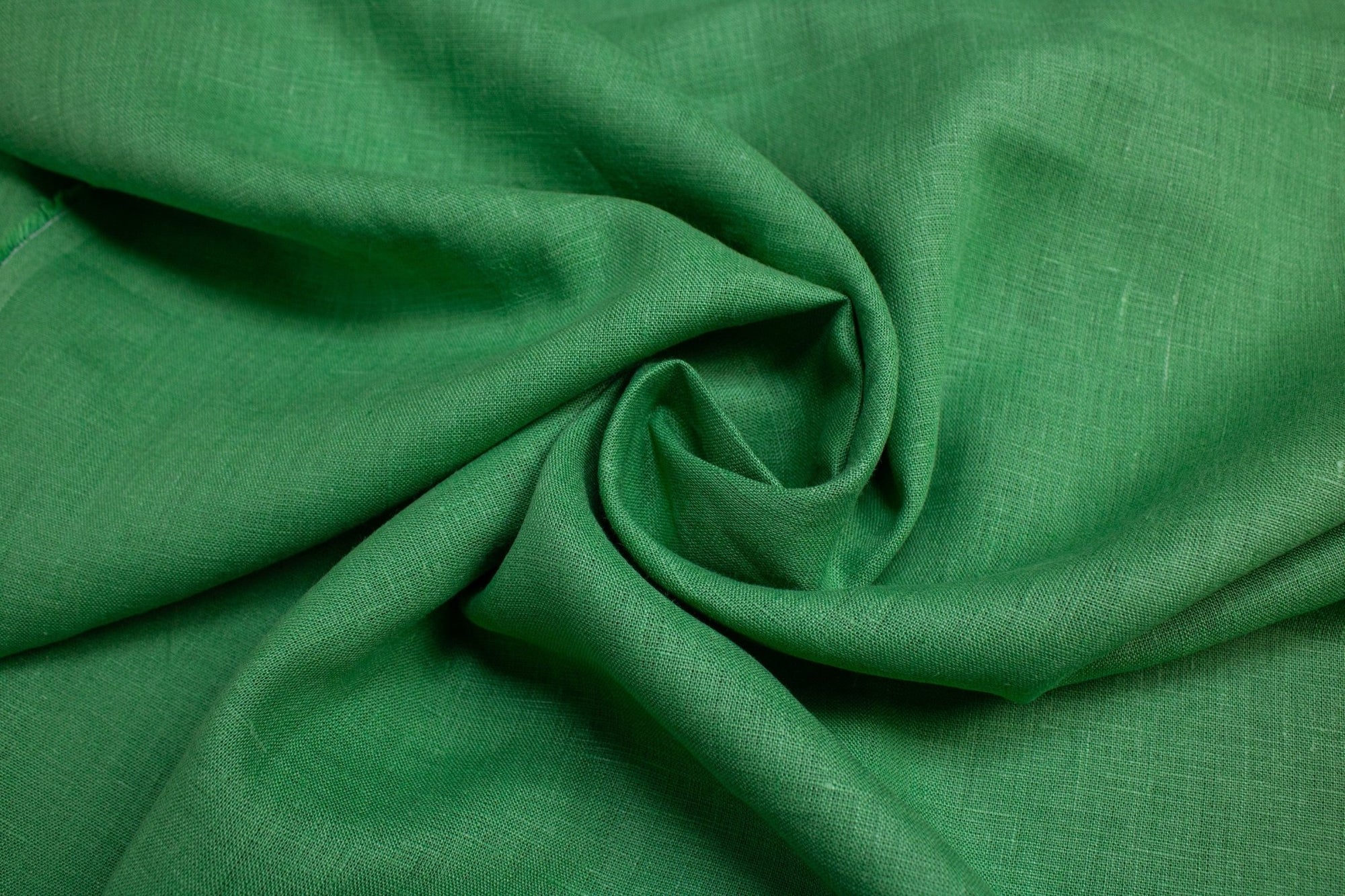 Luca - S Pure Natural 100% Linen Soft Fabric Grass Green Color - Luca - S Yarns