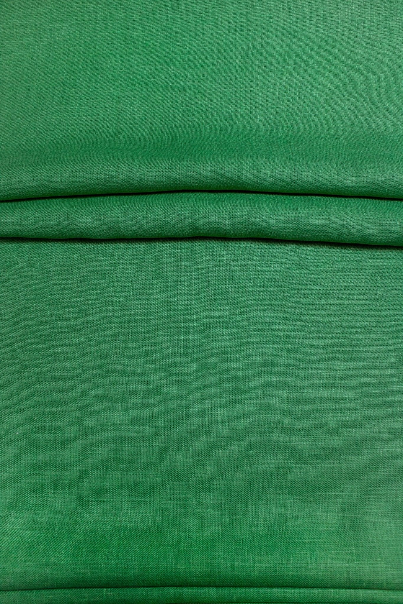 Luca - S Pure Natural 100% Linen Soft Fabric Grass Green Color - Luca - S Yarns