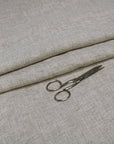 Luca - S Pure Natural Linen Wrinkled Fabric Light Grey Color - Luca - S Yarns