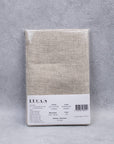 Luca - S Pure Natural Linen Wrinkled Fabric Light Grey Color - Luca - S Yarns
