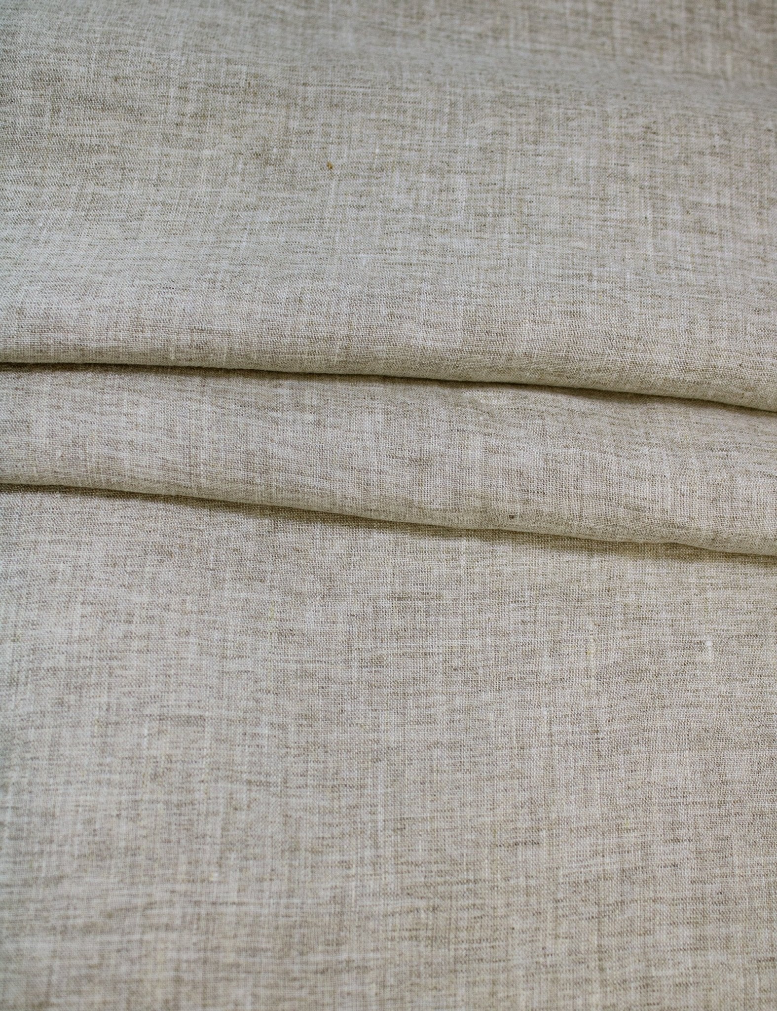 Luca - S Pure Natural Linen Wrinkled Fabric Light Grey Color - Luca - S Yarns