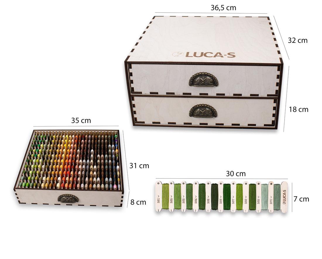 Organizer Box 2 Luca - S Mouline 520 colors, OL - 02 - Luca - S Yarns