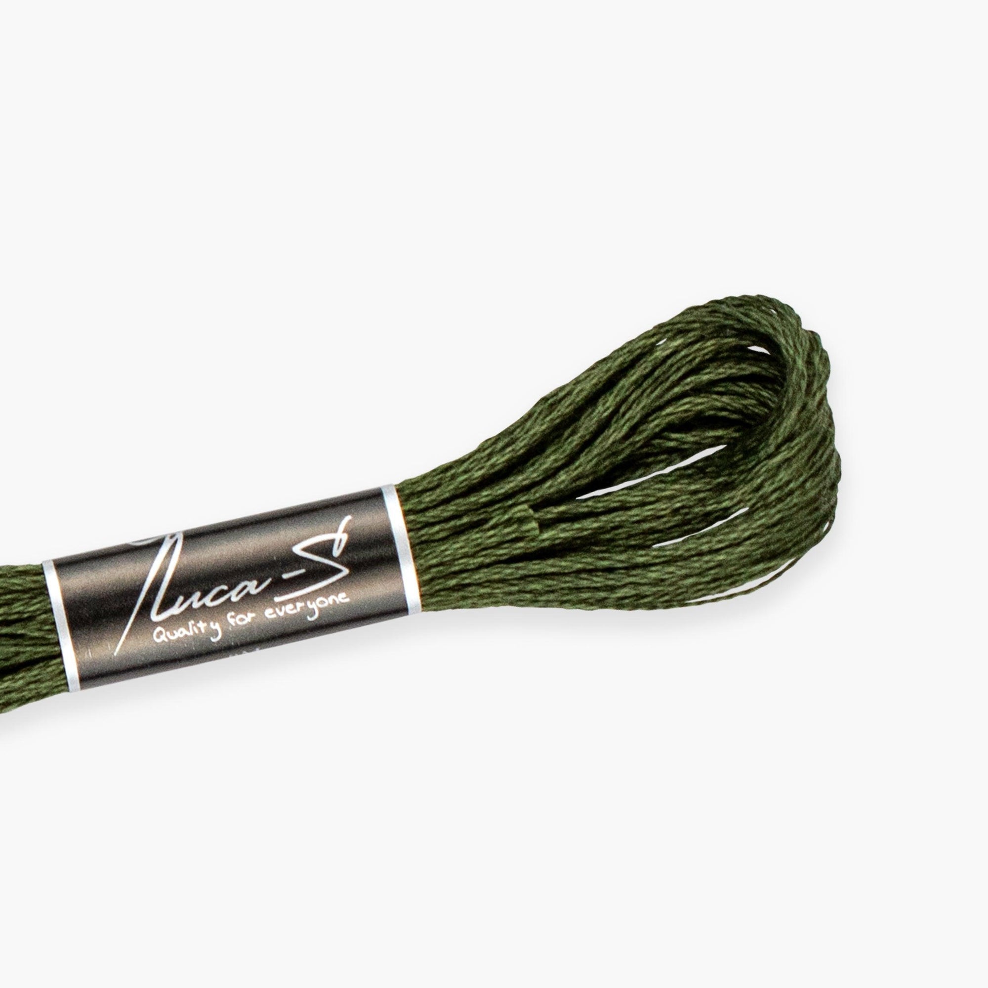 Stranded Cotton Luca-S Dark Green Stranded Cotton - HobbyJobby