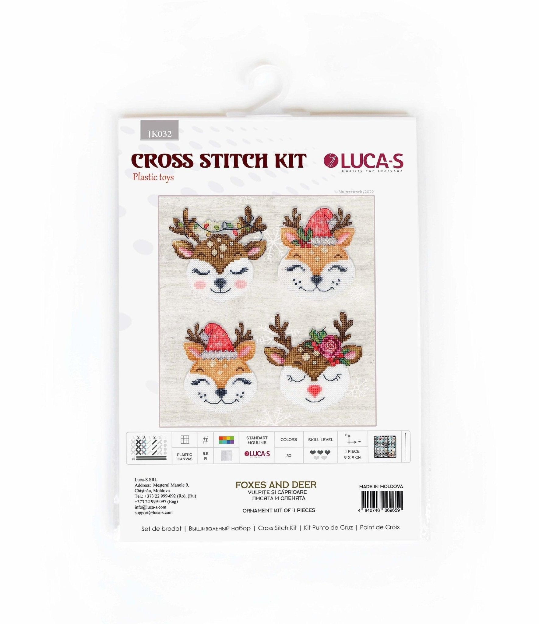 Toys Cross Stitch Kit Luca - S - Foxes and Deer JK032 - Luca - S Yarns