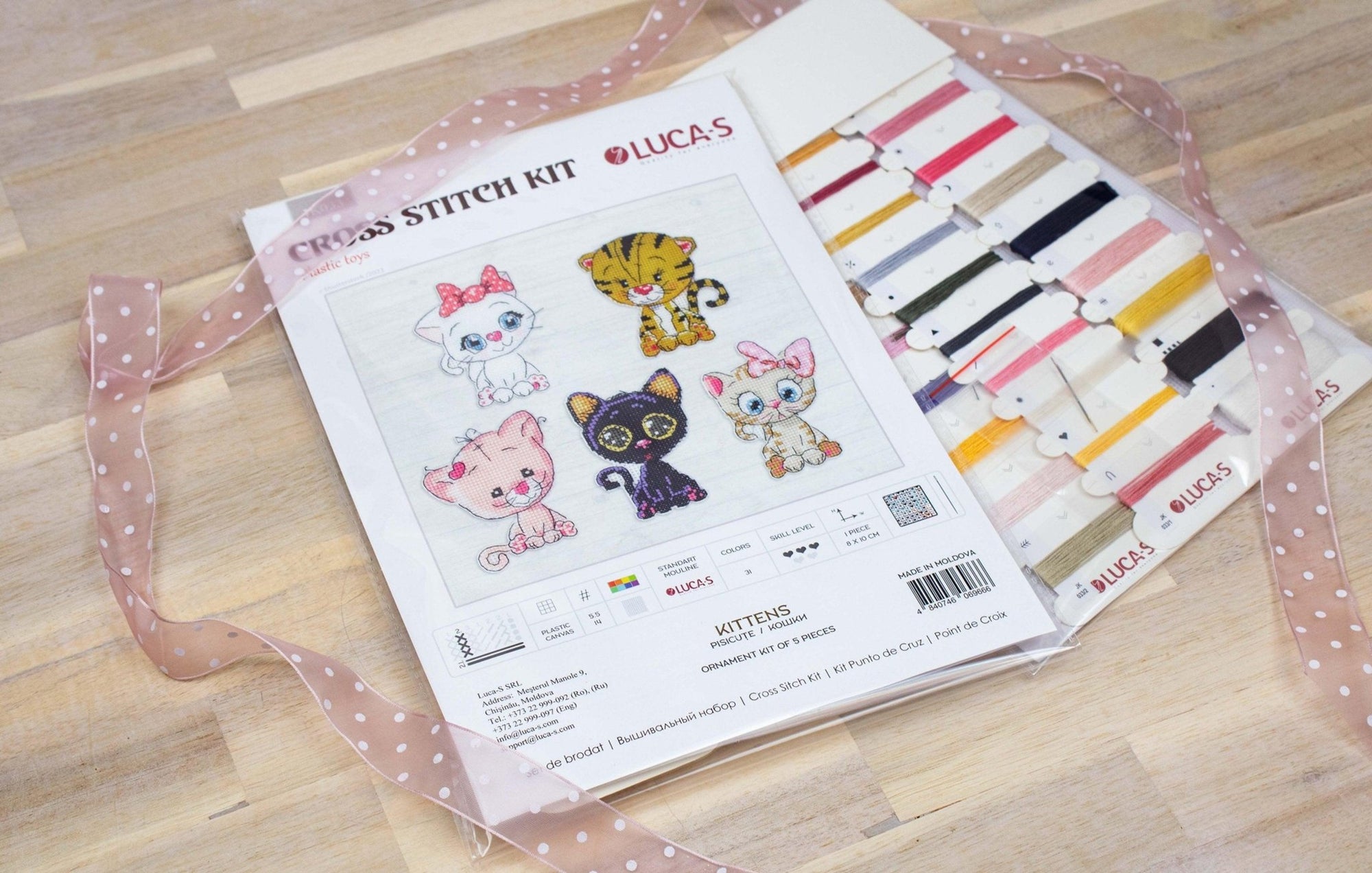 Toys Cross Stitch Kit Luca - S - Kittens JK033 - Luca - S Yarns