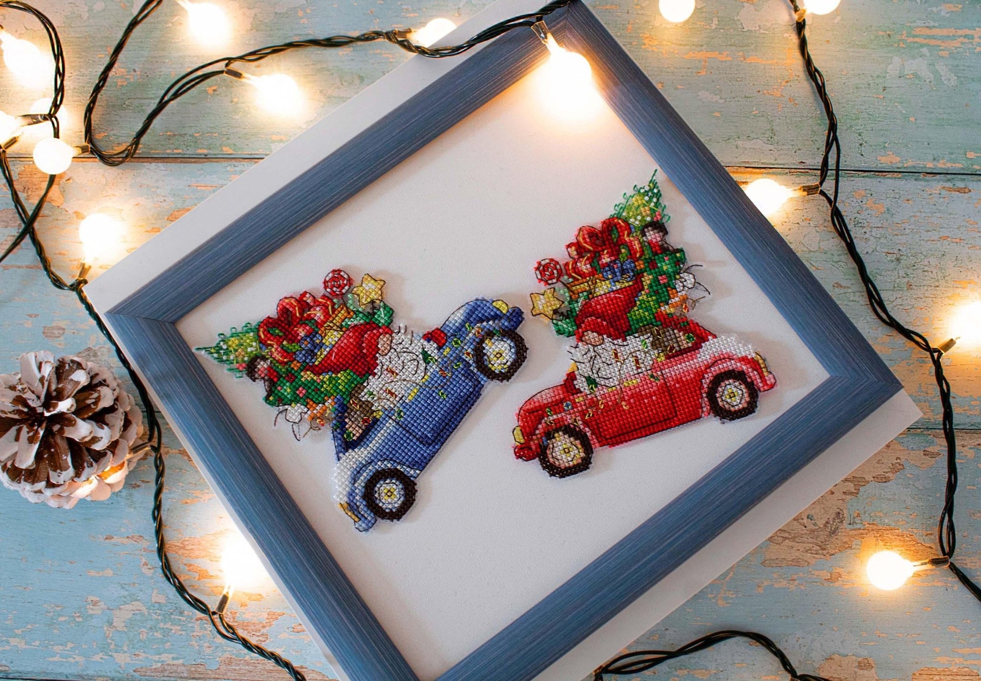 Toys Cross Stitch Kit Luca - S - The Gift Car, JK035 - Luca - S Yarns