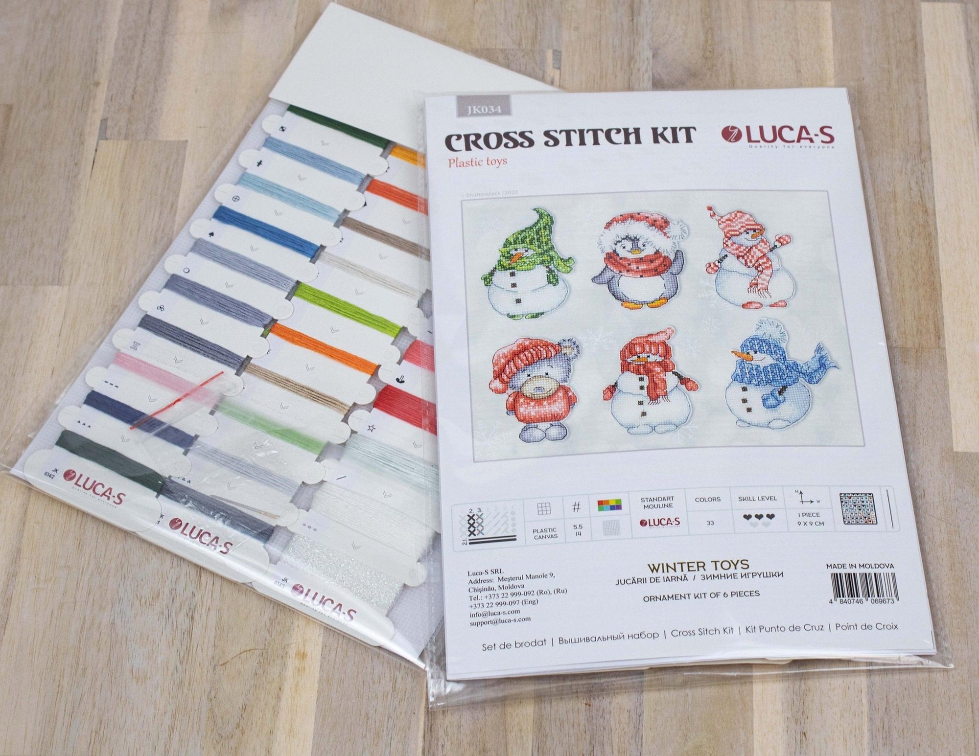 Toys Cross Stitch Kit Luca - S - Winter Toys, JK034 - Luca - S Yarns