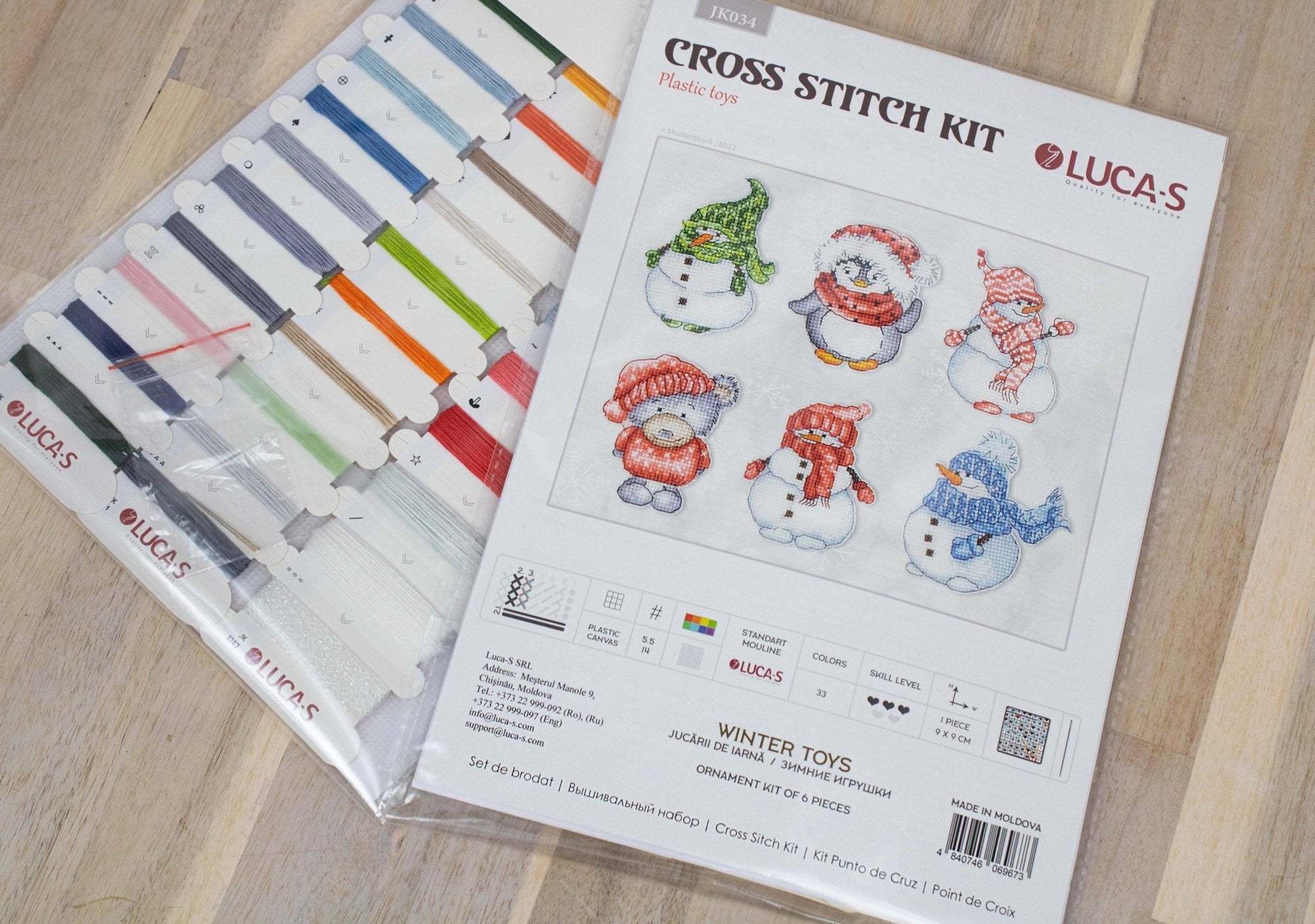 Toys Cross Stitch Kit Luca - S - Winter Toys, JK034 - Luca - S Yarns