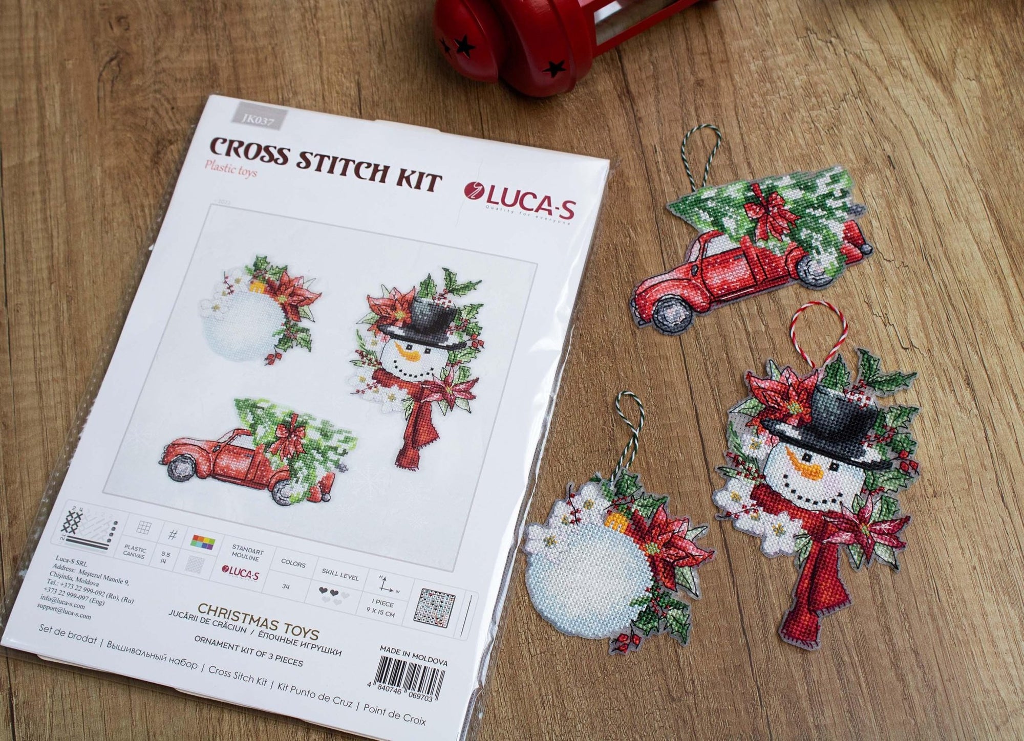 Toys Cross Stitch Kits - Christmas Toys, JK037 - Luca - S Yarns