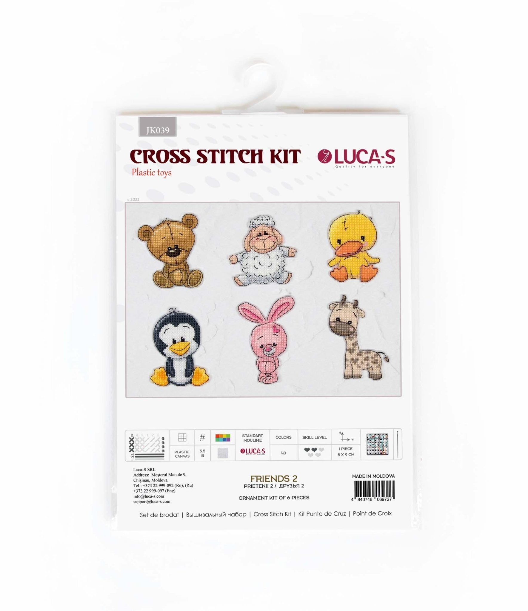 Toys Cross Stitch Kits - Friends 2, JK039 - Luca - S Yarns