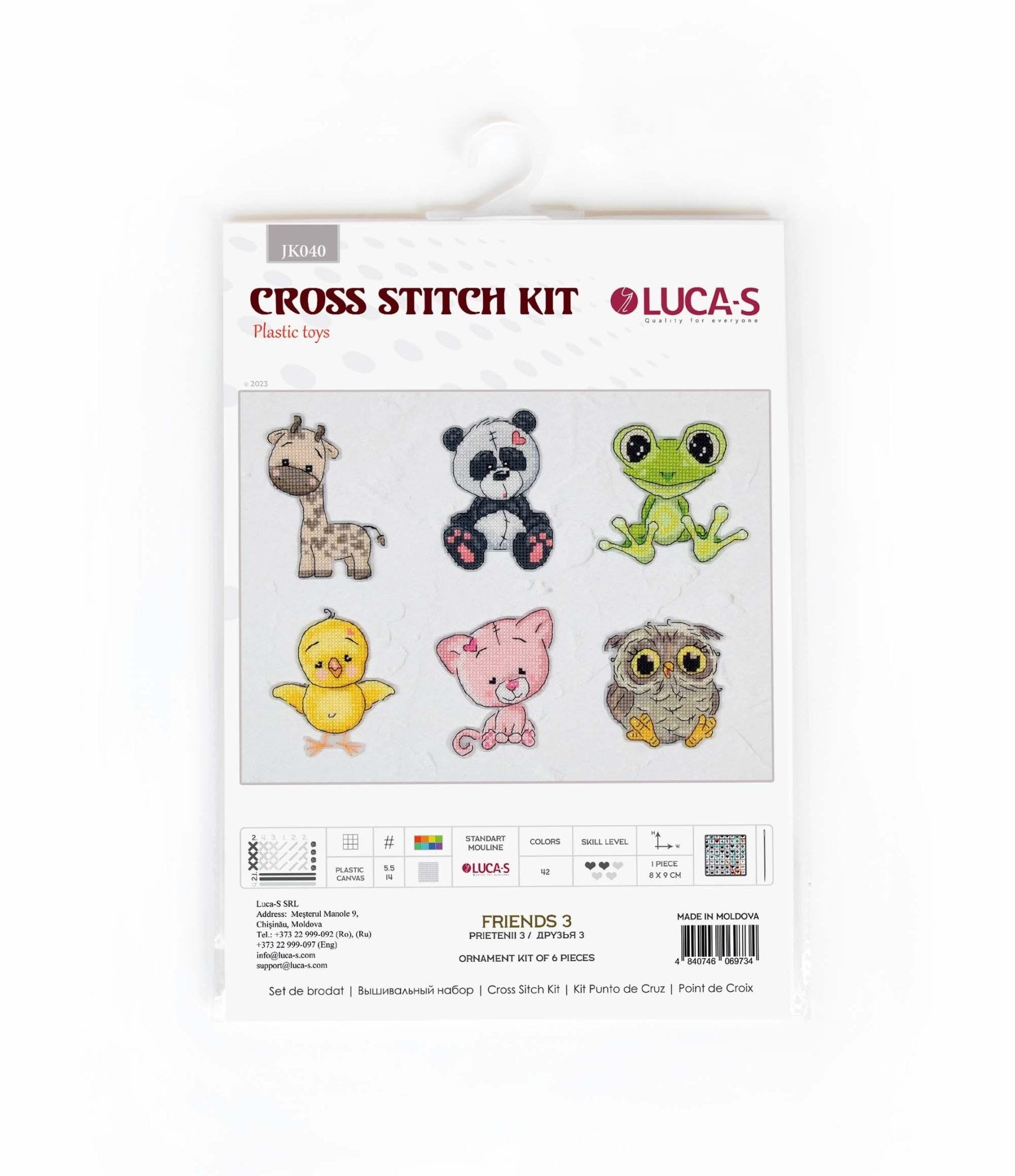 Toys Cross Stitch Kits - JK040 Friends 3 - Luca - S Yarns